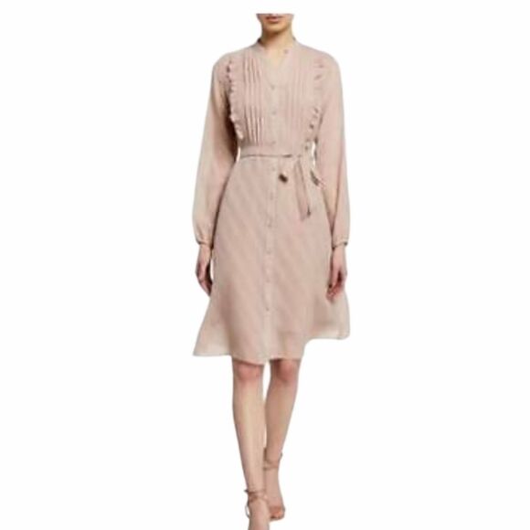 NANNETTE Pintuck Long Sleeve‎ Dress SIZE 2 - Picture 9 of 13